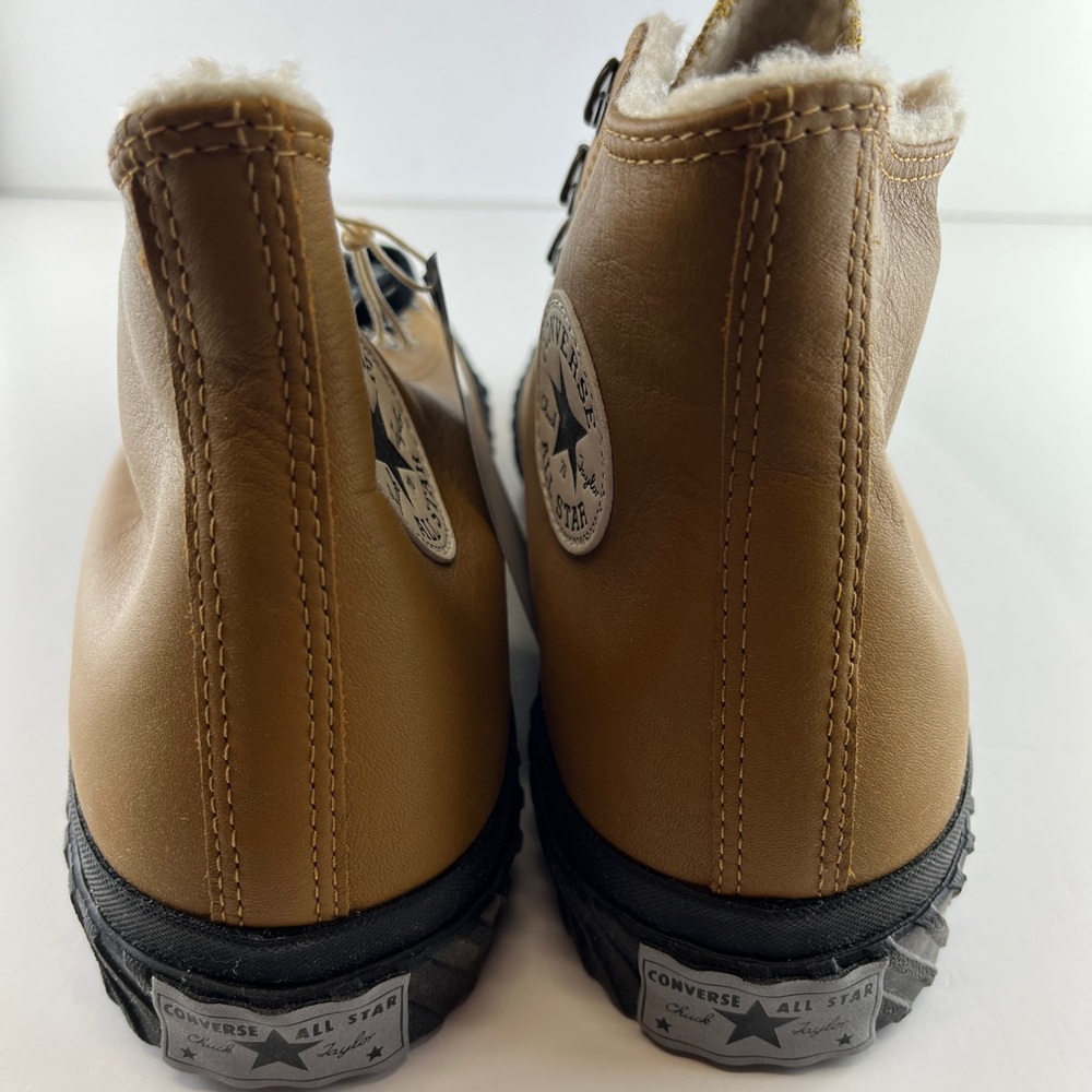 Converse Chuck 70 Bosey Hi Sneaker 168161C Wheat Leather Lined Mountain Custom - Picture 5 of 15